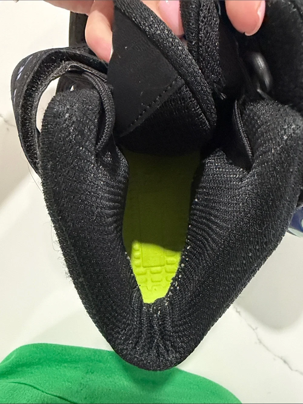 Under Armour Kids Black and Blue Football Cleats